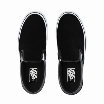 Damske Slip On Tenisky Vans Suede Classic Čierne VA48WFPNI